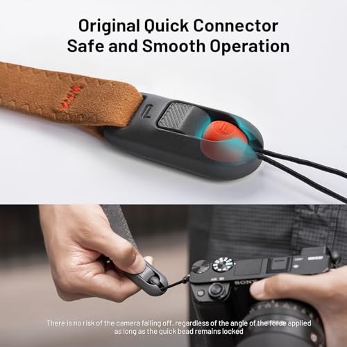 PGYTECH Camera Wrist Strap Air for Photographers Adjustable Quick Release Camera Hand Strap for Sony/Nikon/Canon/DSLR/SLR/Gopro Cameras, Oak Ash - Image 3