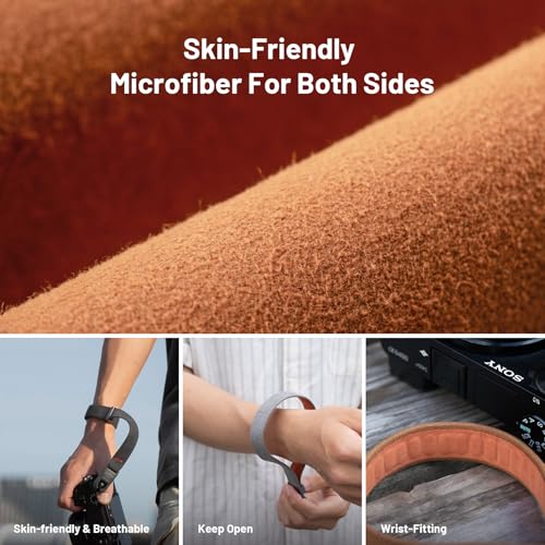 PGYTECH Camera Wrist Strap Air for Photographers Adjustable Quick Release Camera Hand Strap for Sony/Nikon/Canon/DSLR/SLR/Gopro Cameras, Oak Ash - Image 2