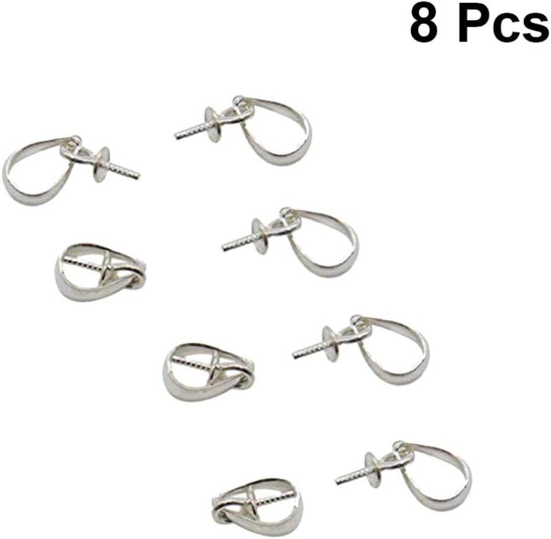 كلاراكو Klarako 8 قطع قلادة تثبيت دبوس مجوهرات موصلات المشابك المسمار دبوس العين موصل الكفالة الخرز موصلات الخرز الكفالة قلادة الكفالة دبوس الكفالة الكفالة أقراط الكفالات أبازيم البطيخ سحر S925 حقيبة - Image 2