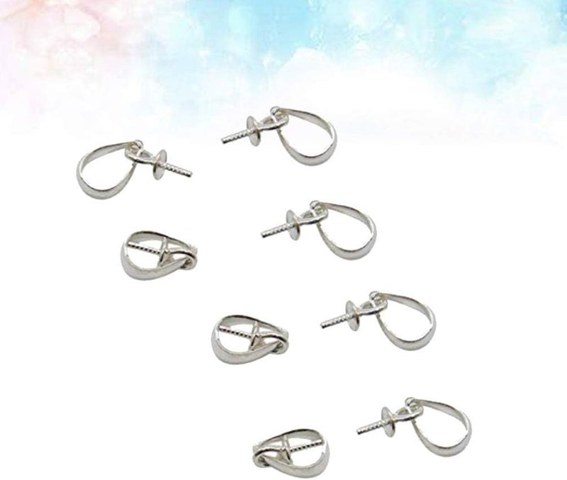 كلاراكو Klarako 8 قطع قلادة تثبيت دبوس مجوهرات موصلات المشابك المسمار دبوس العين موصل الكفالة الخرز موصلات الخرز الكفالة قلادة الكفالة دبوس الكفالة الكفالة أقراط الكفالات أبازيم البطيخ سحر S925 حقيبة - Image 5