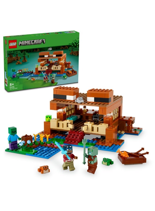 LEGO Minecraft The Frog House Toy with Animal Figures 21256 (Age 8+, 400 Pieces) - Image 1