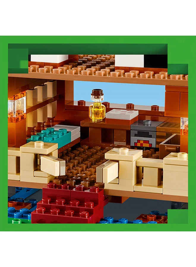 ليغو Minecraft The Frog House Building Toy, Gift for Girls and Boys & Kids aged 8 Plus Years Old, Gaming Construction Set with Characters and Animal Mob Figures 21256 (400 pieces)