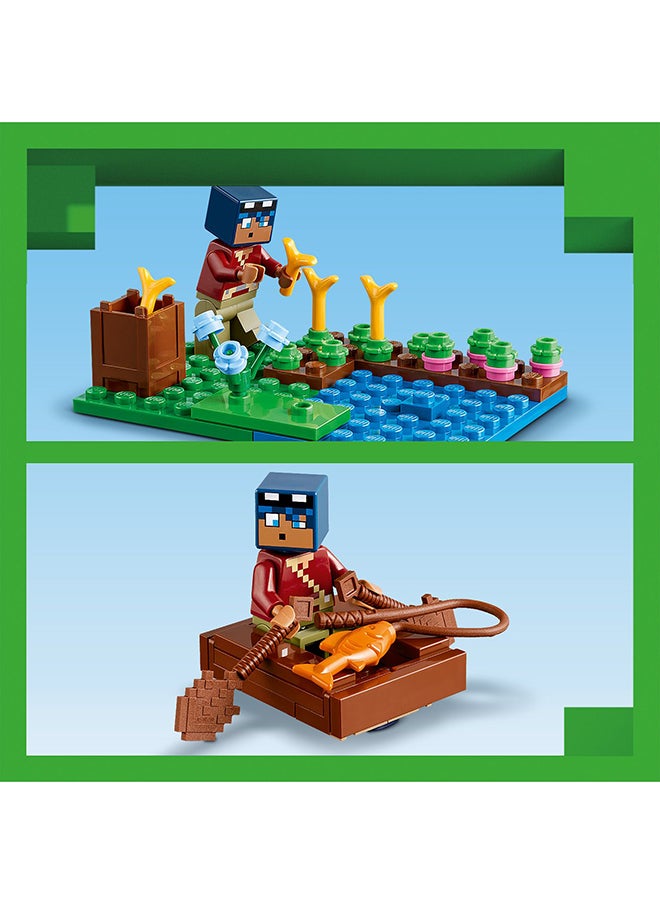 LEGO - Minecraft The Frog House Building Toy, Gift for Girls and Boys & Kids aged 8 Plus Years Old, Gaming Construction Set with Characters and Animal Mob Figures 21256 (400 pieces) - Image 1