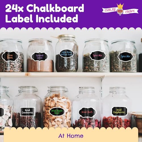 CHALKY CROWN Bold Chalk Markers - Dry Erase Marker Pens - Liquid Chalk Markers for Chalkboards, Signs, Windows, Blackboard, Glass - Reversible Tip (8 Pack) - (Multicolored, 1mm) - Image 5