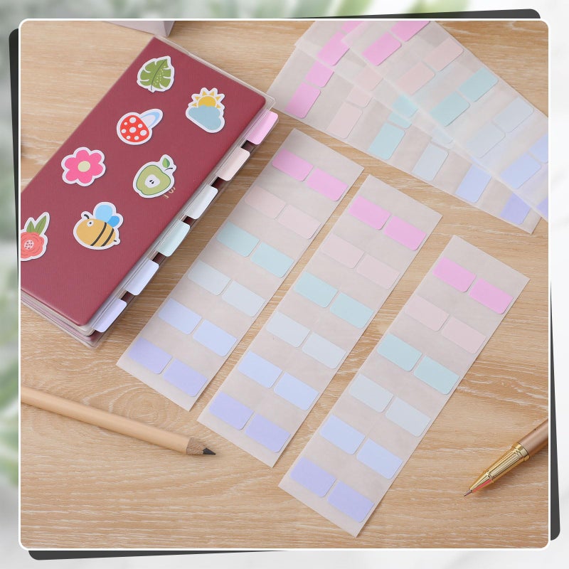 Tinlade 2 Pieces Clear Plastic Cover Compatible with Weeks, 8.03 x 7.68 Inches Planner Cover Protector with 120 Color Tabs, Transparent PVC Notebook Plastic Protecting Sleeves for Book (Light Color) - Image 4