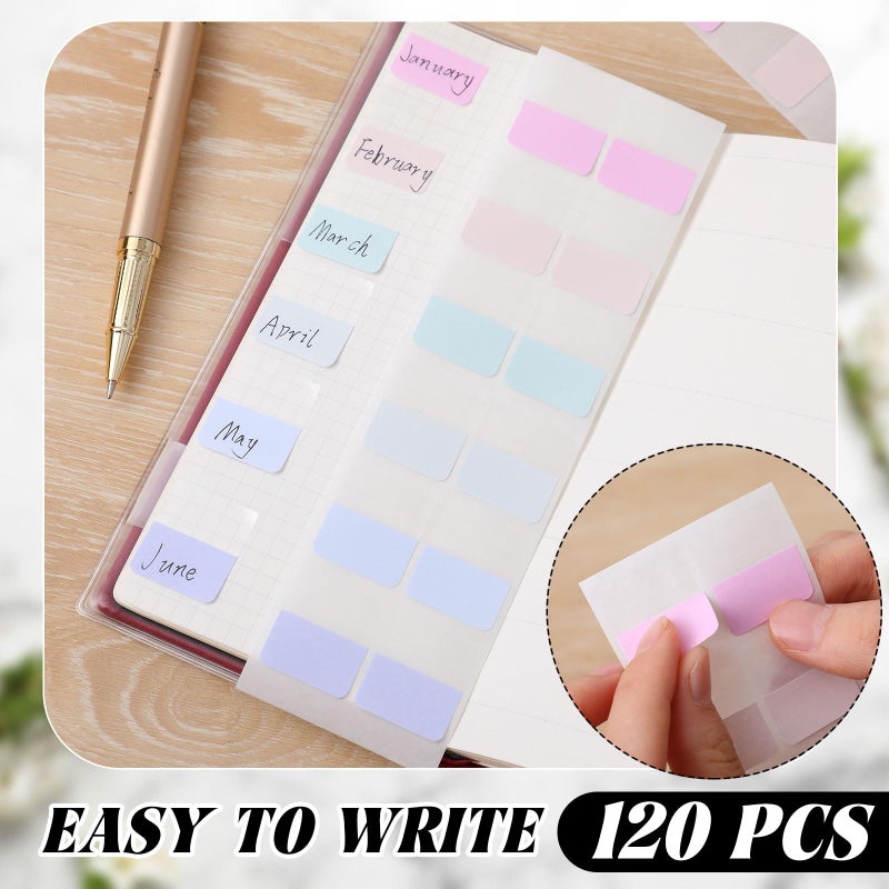 Tinlade 2 Pieces Clear Plastic Cover Compatible with Weeks, 8.03 x 7.68 Inches Planner Cover Protector with 120 Color Tabs, Transparent PVC Notebook Plastic Protecting Sleeves for Book (Light Color) - Image 3