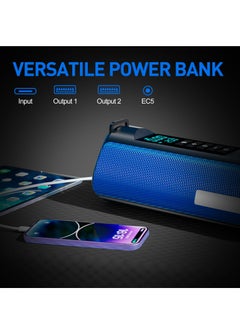 XiuWoo Jump Starter with air Compressor,4 in 1 Jump Starter Air Compressor 150 PSI 3000A Output Current 10000 mAh, Blue  - Image 3