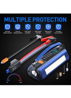 Jump Starter with air Compressor,4 in 1 Jump Starter Air Compressor 150 PSI 3000A Output Current 10000 mAh, Blue - pzsku/Z392318375D182C162137Z/45/_/1731029586/8063a3e0-0a6c-4baa-9997-65cfc4632cca