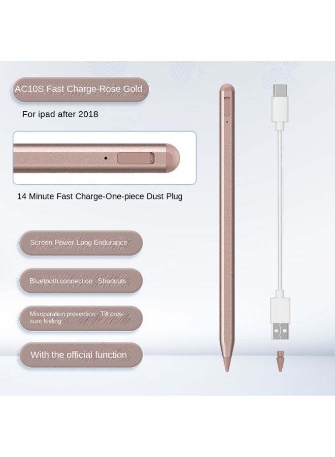 قلم آيباد ستايلس متوافق مع Apple Pencil قلم شاشة لمس لوحي قلم رقمي بلوتوث قلم خط يد ستايلس - Image 1