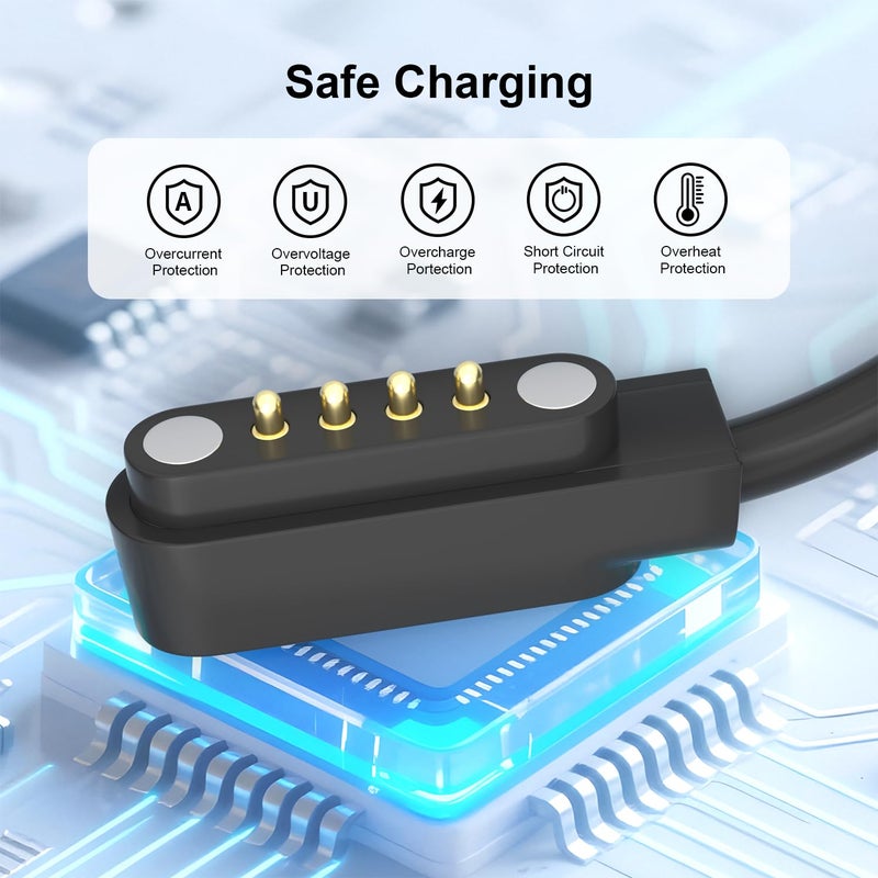Gamorek Charger for PLAUD Note AI Voice Recorder,Plaid Charger Replacement USB-A/C Charging Cable Cord for PLAUD Note Pro(3.3ft/1m) - Image 4