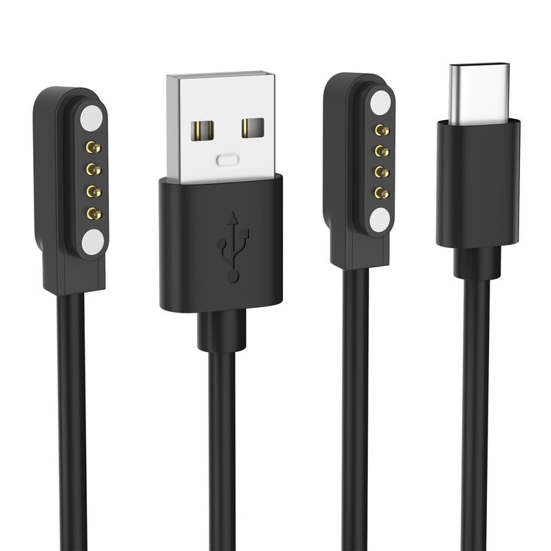 Gamorek Charger for PLAUD Note AI Voice Recorder,Plaid Charger Replacement USB-A/C Charging Cable Cord for PLAUD Note Pro(3.3ft/1m) - Image 1