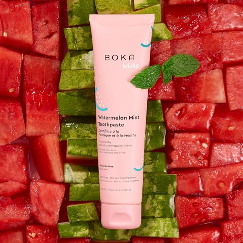 Boka Fluoride Free Toothpaste Nano Hydroxyapatite Toothpaste Orange Cream Watermelon Mint Strawberry Mango Flavor 4 oz 3Pk US Manufactured - Image 5