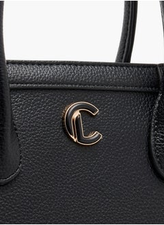 Le Confort Women's Monogram Print Tote Bag with Detachable Strap and Zip Closure  - Image 4