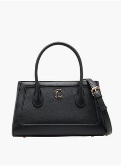 Le Confort Women's Monogram Print Tote Bag with Detachable Strap and Zip Closure  - Image 1