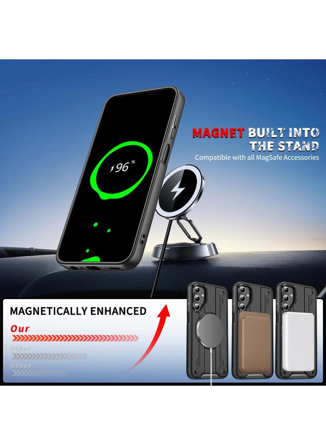 S-TOP Case For Samsung Galaxy A15 5G / 4G Rotating Ring Holder Magnetic MagSafe Phone Case - Image 5