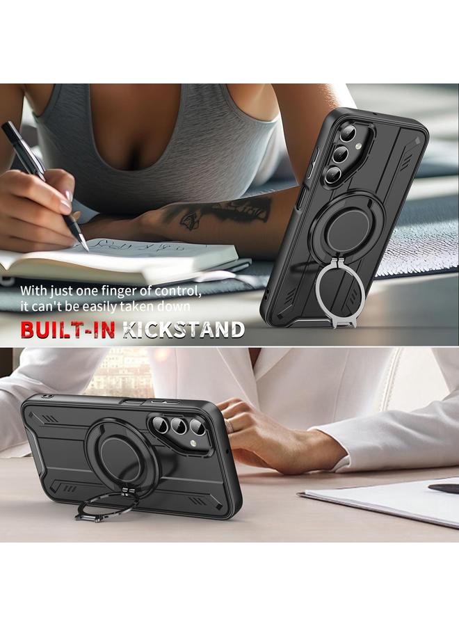 S-TOP Case For Samsung Galaxy A15 5G / 4G Rotating Ring Holder Magnetic MagSafe Phone Case - Image 3