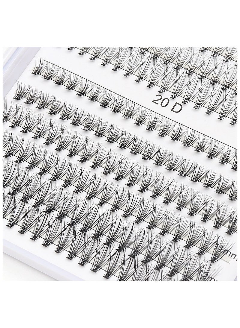 240pcs C Curl 10D/20D Individual Cluster Eyelashes