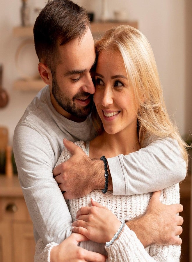 يور أولويز تشارم أساور متطابقة ساحرة للأزواج، سوار وعد صغير، هدايا عيد الحب لها، أساور متطابقة للعلاقات عن بعد للحبيب والحبيبة - Image 3