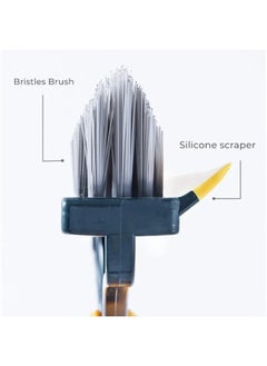 Generic Floor cleaning brush with adjustable long handle stainless steel metal  - Image 4