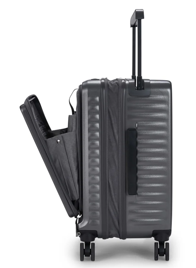 LIMRA Travel Bag From Limra Made Of PC Cabin Carry Check-In Luggage Trolley Size 20 inch Color Grey