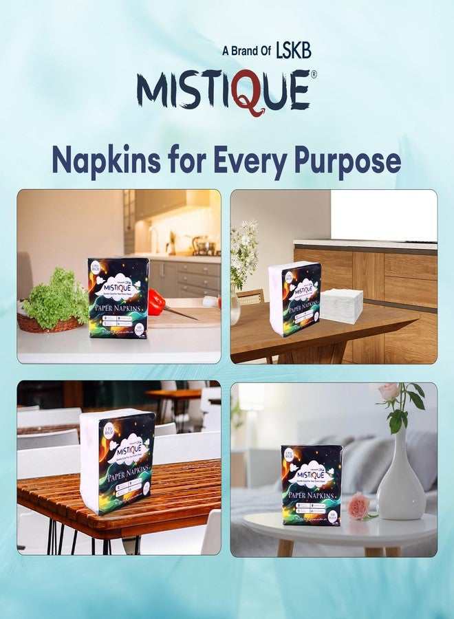 MISTIQUE 1 Ply 100 Pulls Tissue Paper Napkin (Pack of 6) | Soft and Highly Absorbent | Sheet Size (30 * 30 cm) - Image 4