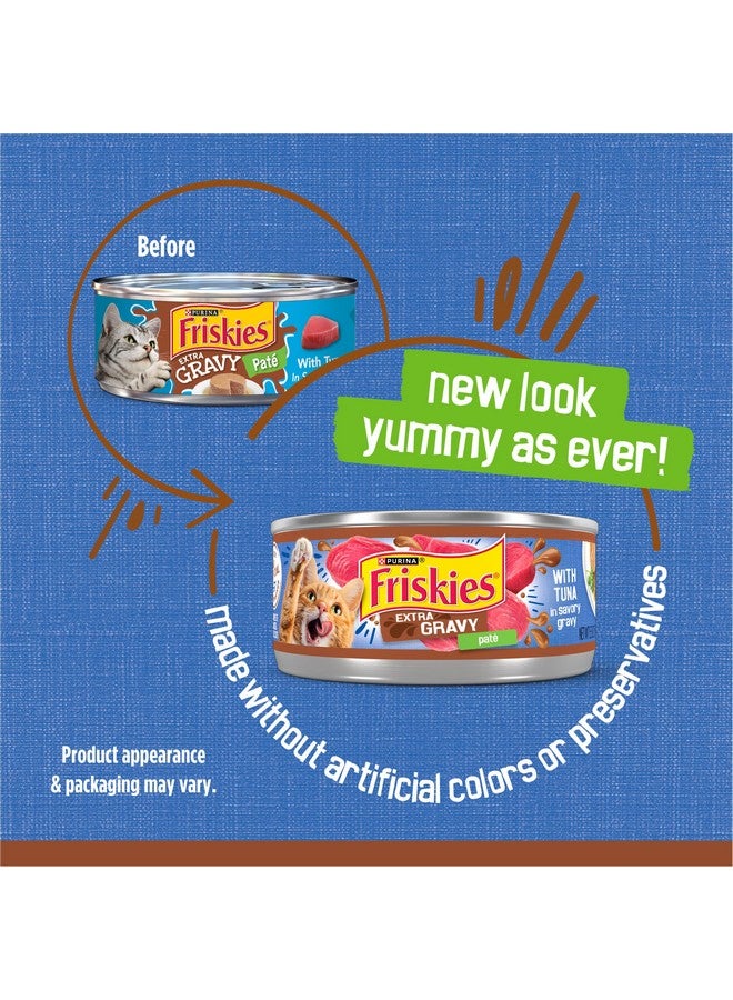 فريسكس طعام القطط الرطب بورينا فريسكيز جرافي باتيه، باتيه مرق إضافي مع تونة في مرق لذيذ - (24) علبة (5.5 أونصة) - Image 2