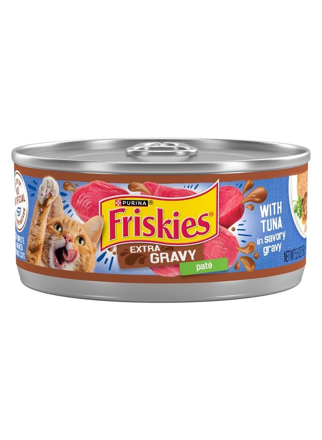 فريسكس طعام القطط الرطب بورينا فريسكيز جرافي باتيه، باتيه مرق إضافي مع تونة في مرق لذيذ - (24) علبة (5.5 أونصة) - Image 1