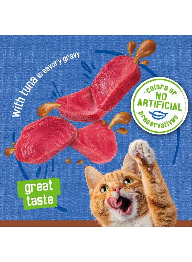 فريسكس طعام القطط الرطب بورينا فريسكيز جرافي باتيه، باتيه مرق إضافي مع تونة في مرق لذيذ - (24) علبة (5.5 أونصة) - Image 4