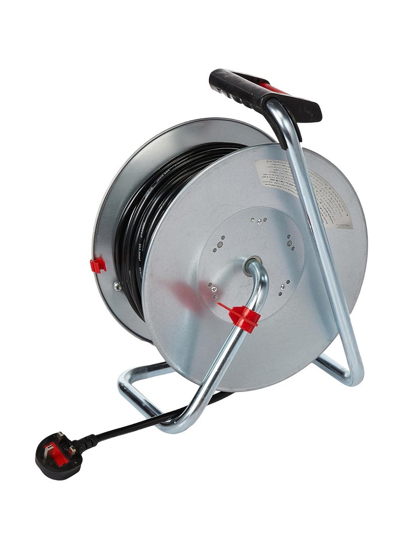 Roxon 3-Plug Electric Cable Reel Black Silver 50meter  - Image 3