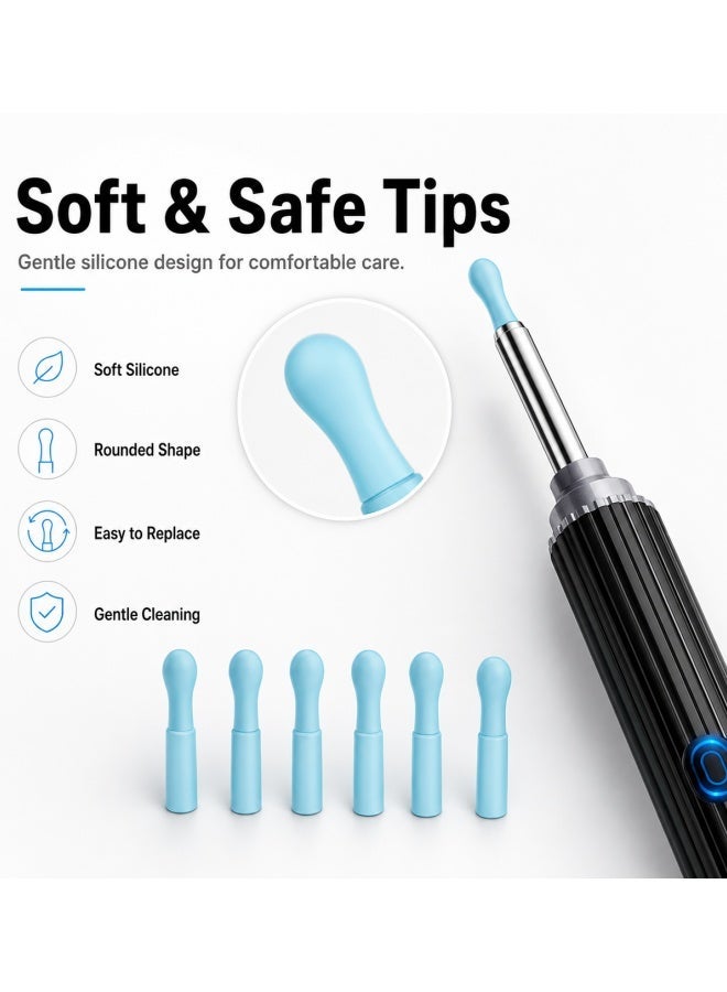 TAKHTEELA Visual Ear Wax Removal Tool with light, Wireless Ear Cleaning Kit for iOS, Android Smartphones, Wax Elimination Spoon Kit - Image 5