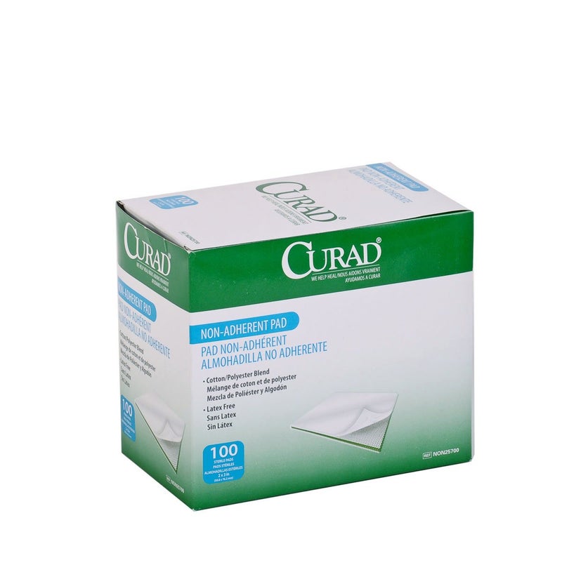 CURAD Sterile Non-Adherent Dressing Pads, 2" x 3", Perfect for Wound Care, Pack of 1200