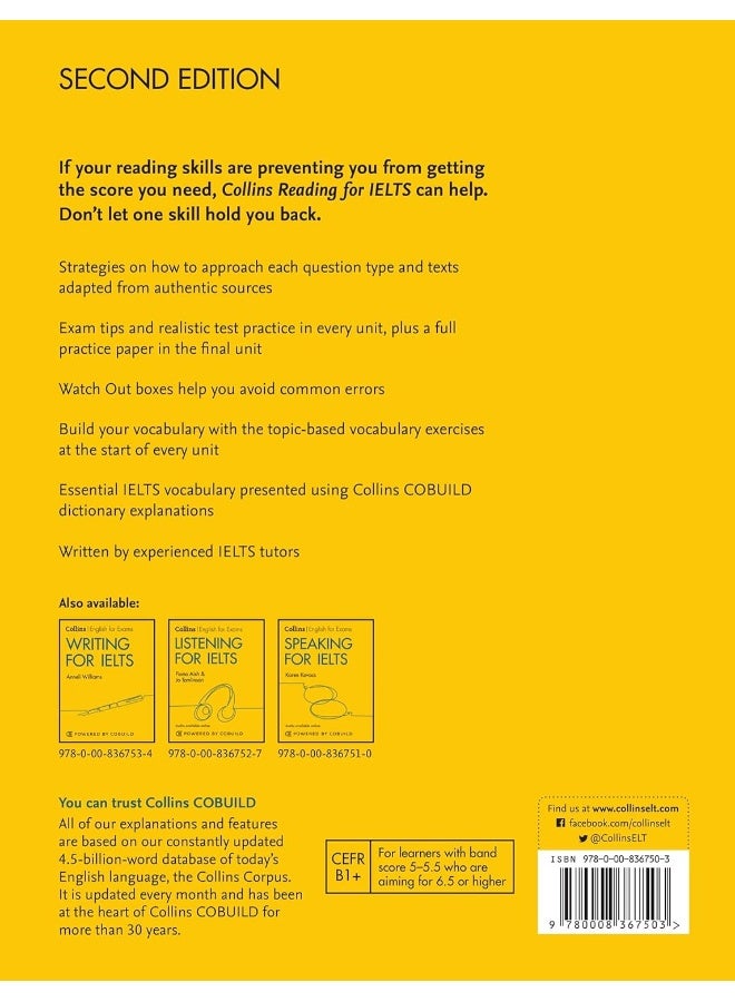 Reading for IELTS (With Answers) : IELTS 5-6+ (B1+) (Collins English for Ielts) (2ND) - Image 2