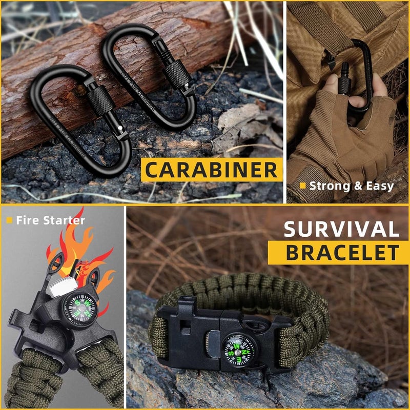 TRSCIND Gifts for Men Dad Husband - Valentines Day, Anniversary Birthday Gifts Idea for Him Boyfriend Man- Survival Kit 14 in 1, Survival Gear and Equipment, Fishing Hunting Camping Accessories, Cool Gadgets - Image 4