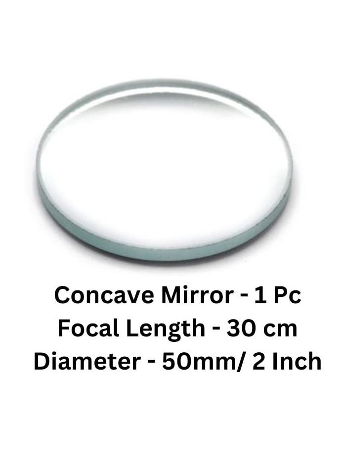 ESPtronics ERH India 1 Pc Concave Mirror Diameter50 mm Focal Length30 cm for Microscopes Telescopes Magnifying Glasses etc  - Image 2