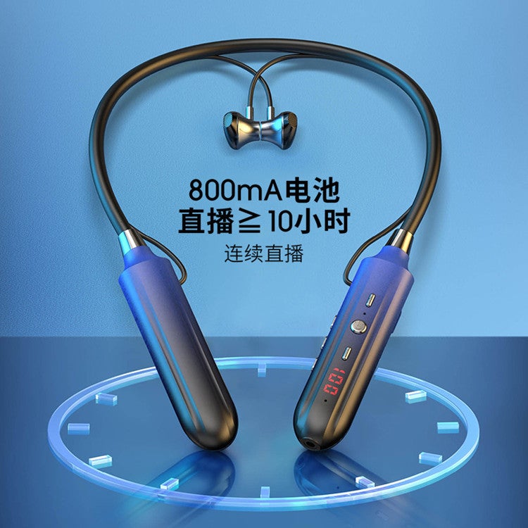 New 5.1 Multi-Functional Live Karaoke Bluetooth Headset With Ears, Hanging Neck Bluetooth Wireless All-In-One Machine, Private Model Headset - Image 4
