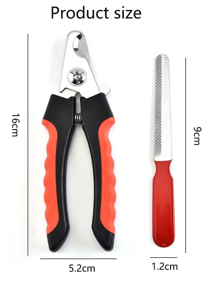 Cat Nail Clippers Professional Dog Nail Trimmer for Medium and Large Dogs, Cats, Rabbits and s - Safety Lock/Guard to Avoid Over-Trimming - Image 2