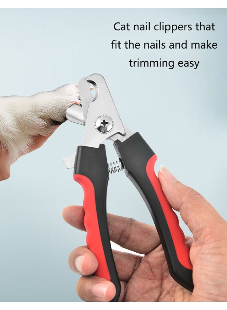 Cat Nail Clippers Professional Dog Nail Trimmer for Medium and Large Dogs, Cats, Rabbits and s - Safety Lock/Guard to Avoid Over-Trimming - Image 4