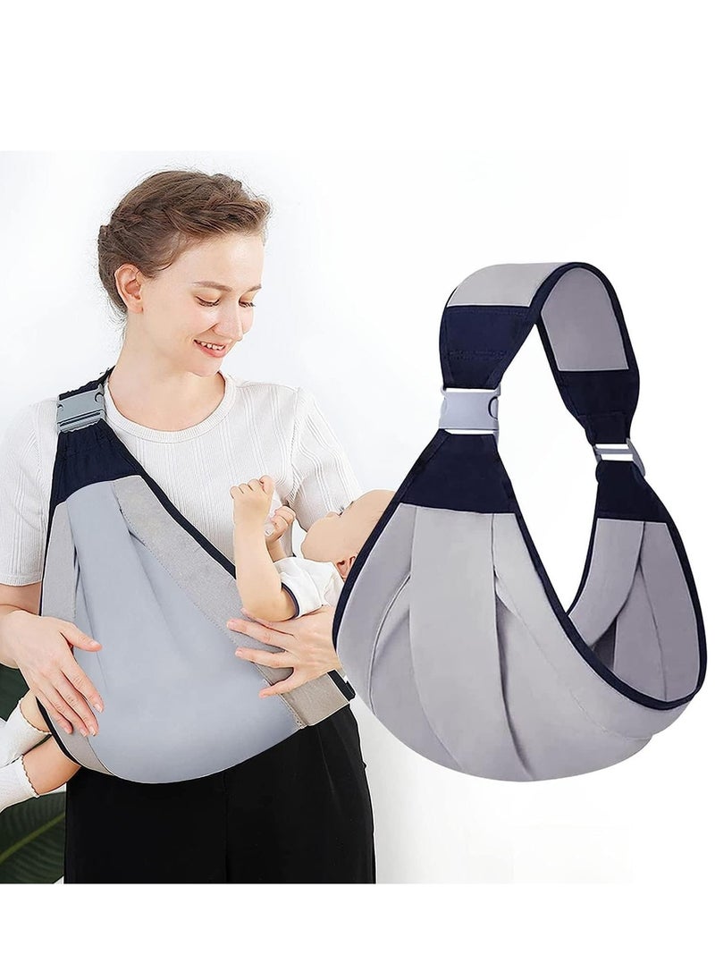 Gonice Baby Sling Carrier, Adjustable Baby Holder Carrier, Lightweight Baby Carrier Sling, Baby Wrap Sling, One Shoulder Labor-Saving Baby Wraps Carrier, Ring Sling Baby Carrier for Newborn Toddler  - Image 1