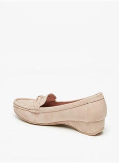 Flora Bella By Shoexpress Women's Bow Accent Slip-On Loafers With Wedge Heels  - Image 2
