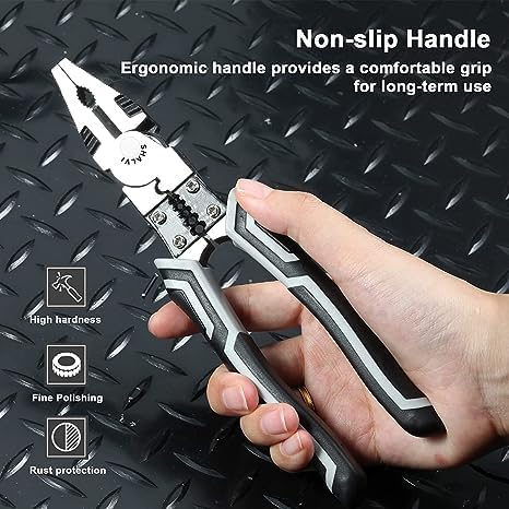 Cheet enterprise 5 in 1 Wire Pliers Cable Looping Splitting Cutting Pliers Electrical Stripping Tool Wire Stripper Crimping Tool - Image 3