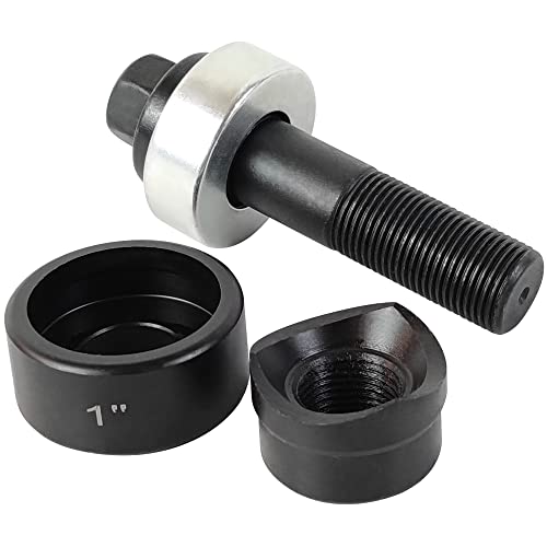 AMZCNC Manual Knockout Punch Kit, Heavy Duty Metal Sheet Knock Out Box Hole Cutter Conduit Punch Driver Die Set ((Conduit Hole Size) 1" Knockout Punch) - Image 2