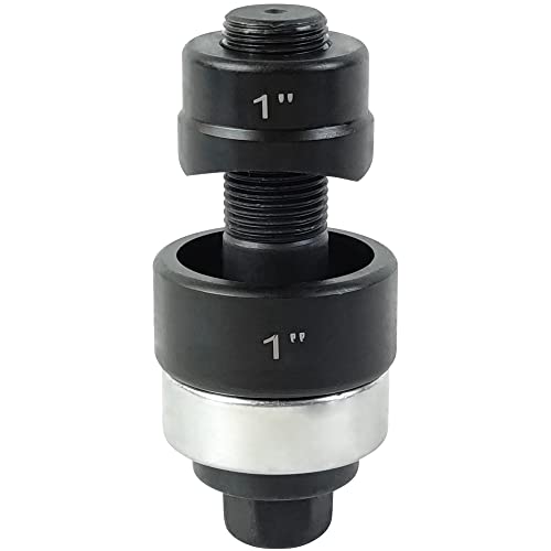 AMZCNC Manual Knockout Punch Kit, Heavy Duty Metal Sheet Knock Out Box Hole Cutter Conduit Punch Driver Die Set ((Conduit Hole Size) 1" Knockout Punch) - Image 1