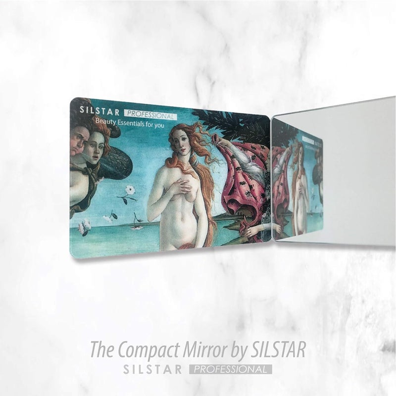SILSTAR PROFESSIONAL Compact Card MirrorUnbreakable Acrylic Makeup Mirror Small Mirror Compact Pocket Mirror Slim MirrorKatsushika HokusaiThe Great Wave Off Kanagawa - Image 5