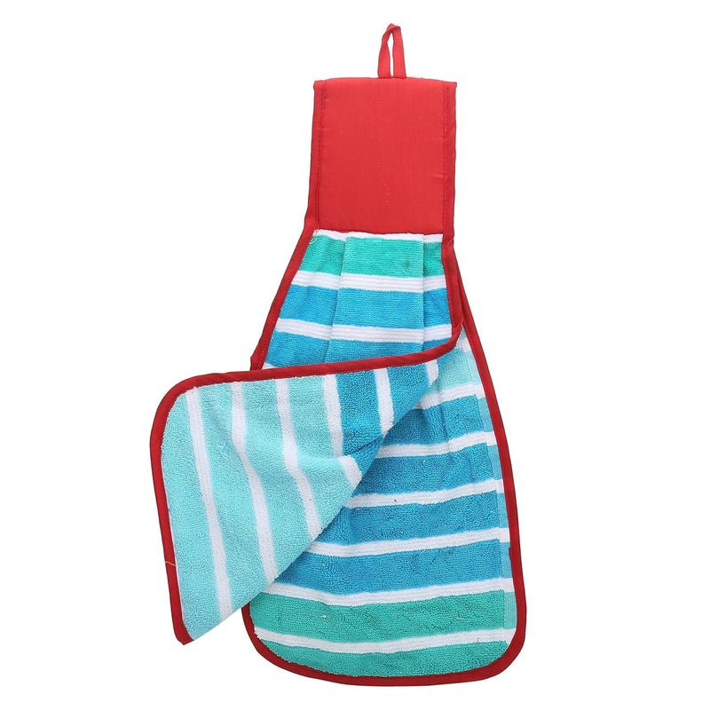COYRASTH 3pc Microfiber Hand Towel | Sink Towel with Hanging Loop | Wash Basin Hanging Hand Towel | for Bathroom Kitchen Home | Multicolour - Image 2