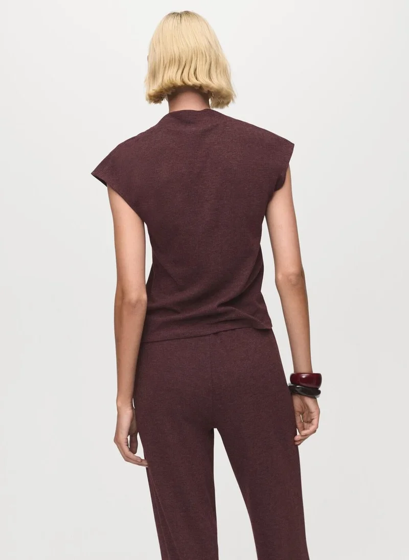 MANGO High collar T-shirt