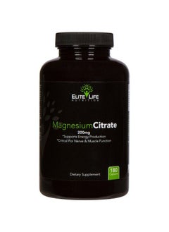 Magnesium Citrate 200Mg Pure Highpotency Bioavailable And Natural Magnesium Optimum For Stress Relief Sleep Relaxation Constipation And Brain Support Now With 180 Capsules