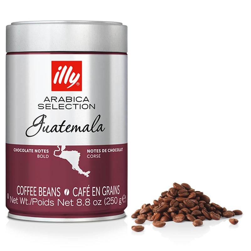 illy Whole Bean Coffee - Perfectly Roasted â€“ Guatemala Dark Roast - with Notes of Chocolate â€“ Complex & Balanced - 100% Arabica Beans - No Preservatives â€“ 8.8 Ounce - Image 1