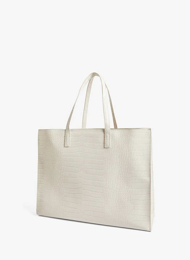 Ted Baker  Wellma Croc Effect Large Icon Tote for Women | Best Price UAE