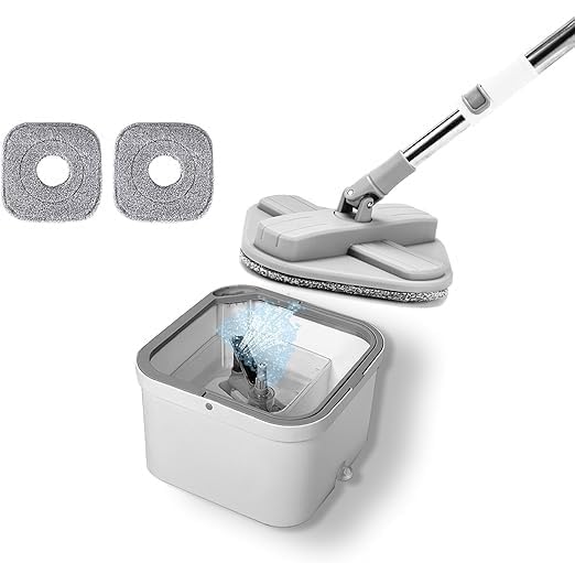 Brikipth Brikipth MultiPurpose Microfiber Flat Mop with Dry Wet Cleaning 360 Degree Rotating Head and Telescopic Handle Suitable for Floor Glass Ceiling and Walls JK326 - Image 1