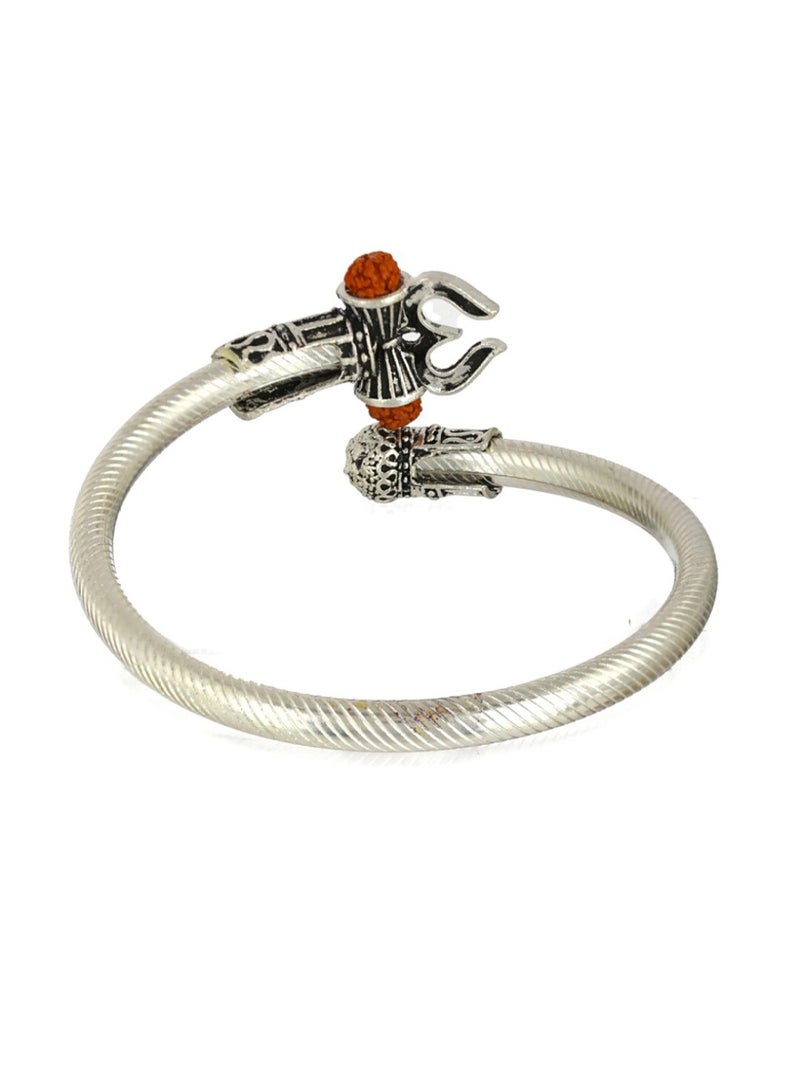 Priyaasi Men  Red German  Cuff Bracelet  - Image 4